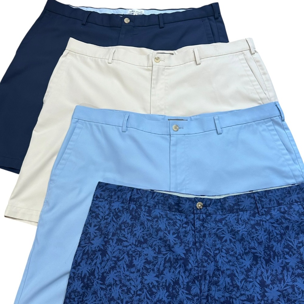 Peter Millar Crown‎ Lot of 4 Performance Golf Shorts Size 40 Classic Bundle - Picture 12 of 13